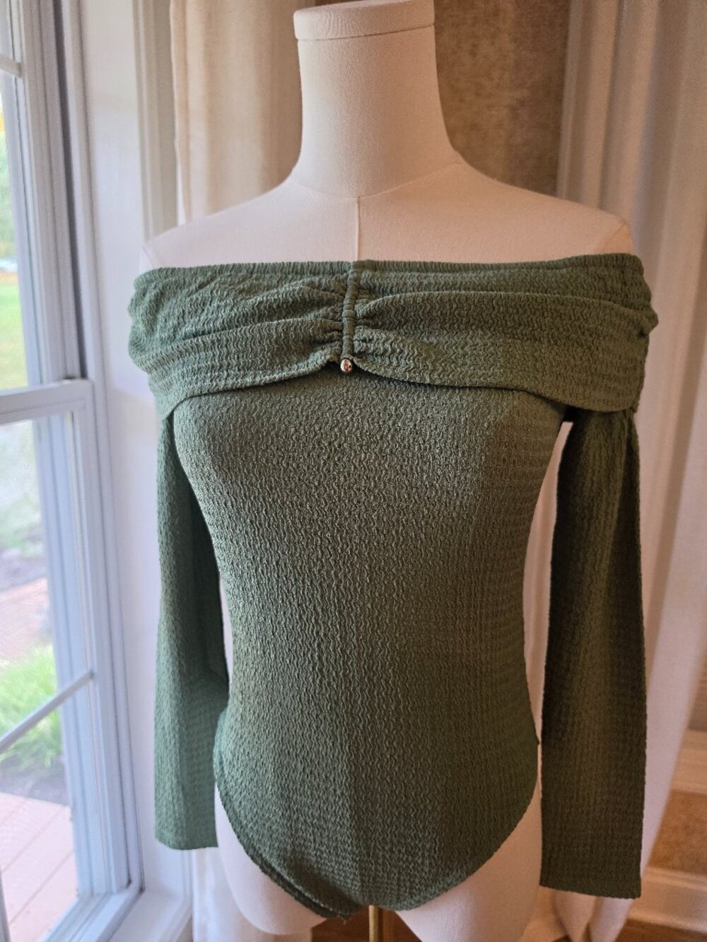 Lost + Wander Agave Nectar Bodysuit – Agave / muted sage green M NWT